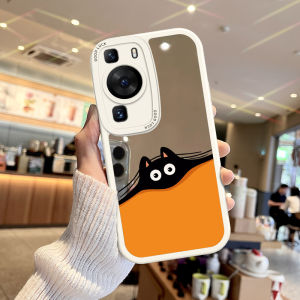 Huawei Pura80 Phone Case Mirror Cat Design Soft Silicon Full Cover Protective Shell for P60Pro P40 P30 P20 P50E Anti-Fall