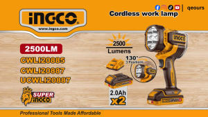 INGCO 20V CORDLESS LED WORK LIGHT | SPOTLIGHT | CWLI20887 CWLI20885