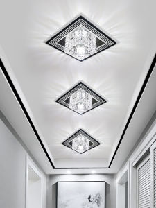 Modern Simple Crystal Aisle Light Corridor Light Embedded Hallway Balcony Light Open-Mounted Concealed Entry Door Hall Lamp