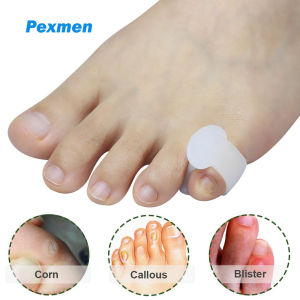 Pexmen 2/4/10Pcs Gel Toe Spacers Bunion Corrector Pinky Toe Separators Small Toe Protector for Overlapping and Hammer Toes