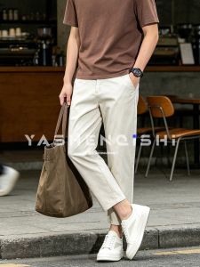 YASHENQISHI | Casual Slim Straight Business Light Mens Pants