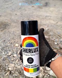 Sherlux All Purpose Spray Paint - Quick Drying Acrylic Lacquer High Heat Duo