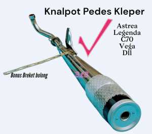 Knalpot Kleper PEDES ALL MOTOR BEBEKNETRAL SUPRA C800 VEGA ASTREA LEGENDA C70