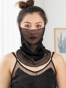 Spring Floral Print Scarf Ear-Over Style Large Sunscreen Neck Protection Women Thin Square Dance Silk Scarf Shawl Polyester Fiber