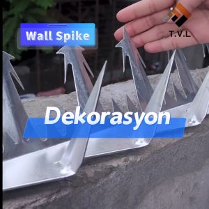 10PCS-20PCSstainless wall spike 1.25m spikes fence wall spikes steel anti climb fence anti climb spikes anti climb spike fence metal security spikes fence metal spike fence barrier outdoor outdoor fences for garden school balcony anti theft anti cat