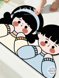 Carpet JOJOS L. PD Afraid Dáng Chữ L Đệm Cửa Phòng Tắm Đệm Chân Phòng Ngủ Chống Trượt Đệm Sàn Nhà Đệm Phòng Tắm Đệm Phòng Ngủ