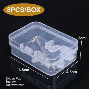 8/20PCs Glasses Nose Pad Accessory Box Silicone Nose Bridge Pad Pressure Reduction Anti-slip Pressure Relief Nose Pad Eye Frame