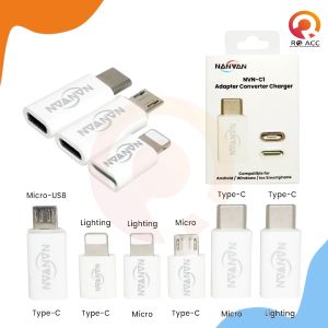 [RO ACC] NANVAN NVN-C1 NANVAN SAMBUNGAN KONEKTOR CONVERTER USB-C/USB-MICRO/USB-LIGHTING PREMIUM QUALITY