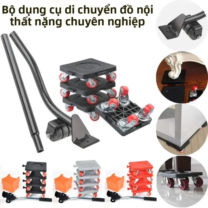 Bộ Dụng Cụ Di Chuyển Đồ Nội Thất Hạng Nặng, Tải Trọng 400KG, Tiết Kiệm ...