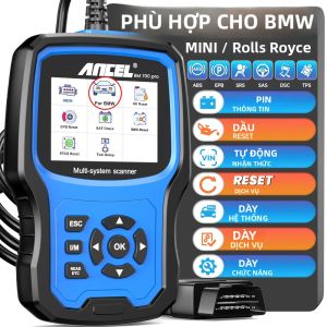 Máy Quét OBD2 ANCEL BM700 Pro Dành Cho BMW/MINI - Công Cụ Chẩn Đoán Ô Tô Toàn Diện Với Chức Năng Đặt Lại EPB SAS Túi Khí TPMS Dầu Và Lập Trình Phun Nhiên Liệu