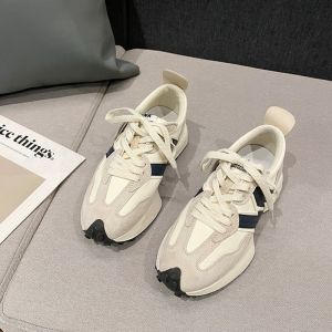 Spring 2025 New Style Casual Sporty Thick Bottom Dad Shoes Small Waist Huarong Shoes Comfortable Breathable Mesh Inner Lining