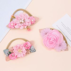 1pcs/3pcs Korean Baby Headband Artificial Flower Girls Headbands Hair Band Headwear Children Hair Accessories Photography Prop