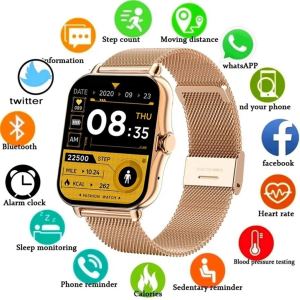 【Local shipment】Y13 2024 New Smart Watch 1.69 inches 45mm Waterproof Men Women Fitness Heart Frequency Bluetooth called Gadgets SmartWatch