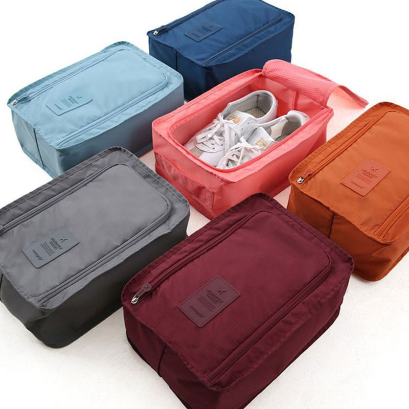 Waterproof Folding Shoe Pouch, High Capacity Portable Travel Shoe Organizer Bag
_voghion.com