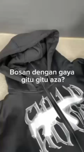 SWEATER Hoodie Balaclava Zipper Reflektif Sablon Nyala Frenemy Jaket Boxy Hitam Pria Wanita Ninja M-XXL