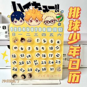 Original Cartoon Magnetic Calendar DIY Acrylic Handmade Desktop Cute Ins Small Ornaments Tabletop Calendar Creative Stationery