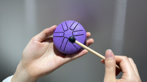 3 Inches 6 Notes Steel Tongue Drum Rain Drum for Outside Mini Handpan Drum Ethereal Drum Yoga