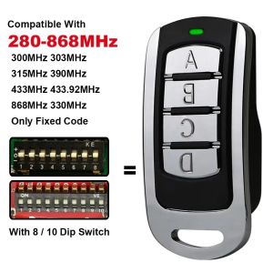 4 in 1 Garage Remote Multi Frequency 287-868MHz Clone 434.42mhz 868.35mhz 433.92 Gate Control Command Key Fob Transmitter