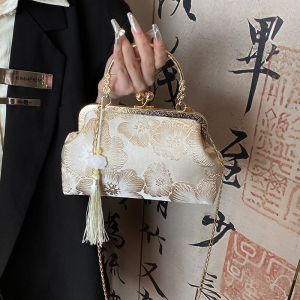Túi Xách Hoa Phong Cách Trung Hoa Mới Túi Xách Cầm Tay Thanh Lịch Túi Xách Dự Tiệc Tối Túi Xách Mềm Mại Túi Xách Thường Ngày