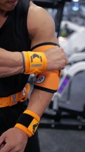 WELSTORE FITTERGEAR WEIGHT LIFTING ELBOW SLEEVES ปลอกแขนพยุงข้อศอกออกกำลังกาย ยกน้ำหนัก