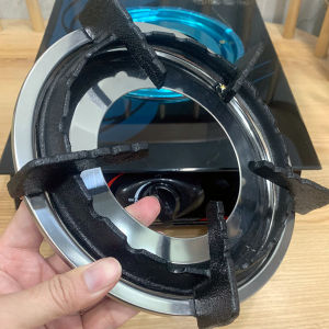 COMBO Kiềng chắn gió [ GANG ĐÚC NGUYÊN KHỐI ] + Khay INOX dùng cho các loai bếp gas 5 chân [ PHỤ KIỆN THAY THẾ BẾP GA ]