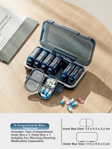 XIALANHUAXI | Portable Pill Box for 7 Days Use Mini Size