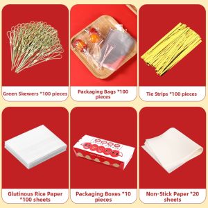 TAFUMAN | Mini Candy-coated Hawthorns Packaging Bags Bamboo Skewers