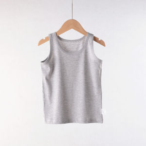 Pure Cotton Cool Childrens Summer White Vest Boy Girl Baby Sling Stone Ladieswear Childrens Soft Ultra-Thin