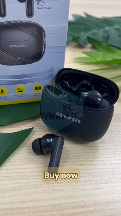 Awei TA6 ANC True Wireless Earbuds Noise Reduction ANC Earbuds Earphone Headphone Awei Bluetooth Earbuds Low Delay