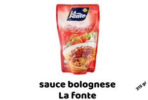 saos bolognese lafonte untuk spagety kemasan 315 gr
