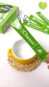 Bột Phô mai tách muối Mămmy dạng bột rắc cơm cháo cho bé ăn dặm hộp 10 ống (3g/ ống)