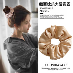 Ankela Red Lace Hair Ties Womens New 2025 Fashion Sensation High-End Feeling Bun Knot Hair Bands Internet Famous Hair Accessories