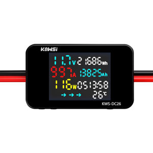 KWS-DC26เครื่องทดสอบเครื่องชาร์จแบตเตอรี่แอลซีดีเครื่องทดสอบ XT90 XT60มิเตอร์กำลังแอมมิเตอร์ C14โวลต์มิเตอร์สำหรับแบตเตอรี่ตะกั่วกรด