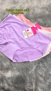Celana Dalam Wanita Model Midi Felancy Seamless Polos Pakaian Dalam / Underwear A9281