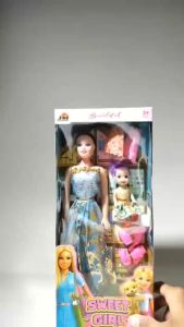 YJ - Boneka Set Dress dan Anak Mainan Boneka Baju Ganti