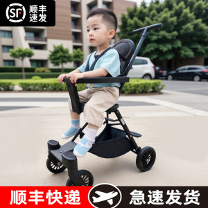 Portable Folding Baby Stroller Lightweight Childrens Walking Car Easy to Use Baby Pushchair Oxford Cloth Basket Durable Steel Frame