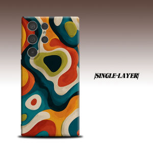 Retro Blob For Samsung Galaxy S26 S25 S24 A56 A36 Dual Layer Luxury Fashion Full Lens Protective Case