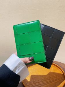 Simple Leather Passport Wallet Womens Multifunctional Ticket Document Card Coin Storage Cover Protective Case Organizer
