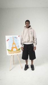 Denimitup Fly high stay low - Snowish Beige - Hoodie Pria