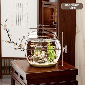 MEIZHUFU | Shatterproof Glasslike Acrylic Fish Tank small