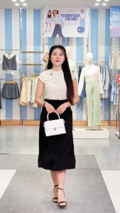 [MUA 2 GIẢM 25K] Áo thun nữ kiểu tay hến thời trang GUMAC ATE11035