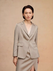 LANDI | Satin Champagne Pearl Feel Women Suit