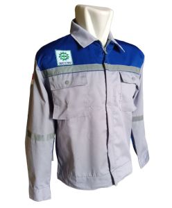 Baju Kerja Mandor Proyek Konstruksi Wearpack Safety Lengan Panjang Bahan American Drill Grade A Unione