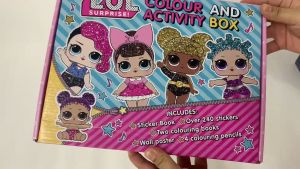 LOL Surprise Colour And Activity Gift set With 2 Colouring Books 1 Sticker Book Poster & Colour Pencils