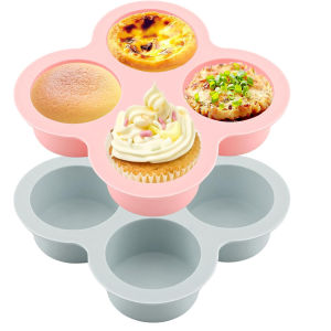 1PC Silicone Nồi Chiên Không Dầu Air Fryer Khuôn Trứng Có Thể Tái Sử Dụng Chống Dính Cupcake Khuôn Làm Nồi Chiên Không Dầu Air Fryer Lò Nướng Thân Thiện Với Môi Trường Làm Bánh Phụ Kiện