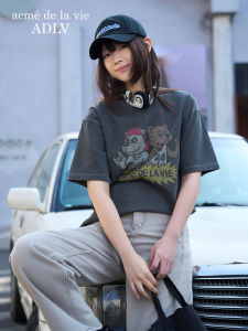 Acme de la vie | Rock Bear Printed Washed T-Shirt