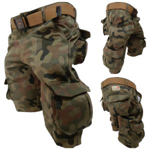 Celana Kargo Pendek Loreng Hitam