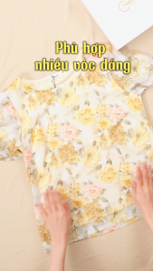 Áo kiểu thiết kế đơn giản thanh thoát với chất liệu Voan Hàn mềm cao cấp nhẹ nhàng AN4Y1217 Thương hiệu Thiều Hoa