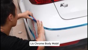 List Chrome Variasi Mobil Body Eksterior Interior Moulding 30mm x 15M