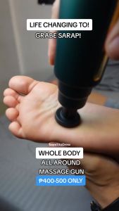 High Frequency Vibration Electric Massager Gun: 4 Heads Percussive & Fascial Muscle Relaxation